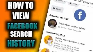 How To View Facebook Search History || #facebook settings