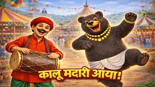 Kaalu Madari Aaya | कालू मदारी आया | Dancing Bear| Hindi Rhyme for Kids