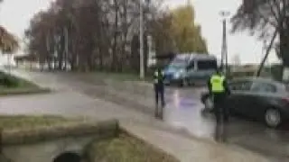 Police near site of Poland missile blast