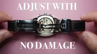 How to adjust a Tag Heuer fold-over clasp (Tutorial)