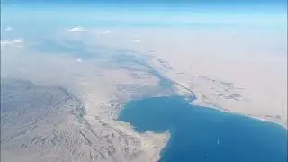 IN VOLO A 12.000 METRI SOPRA AL CANALE DI SUEZ - LA TERRA &Egrave; PIATTA AL 100%
