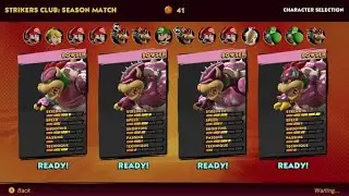 All Bowser team (Mon Mon's club) in Mario Strikers Battle League Season! Bowsers are everywhere!