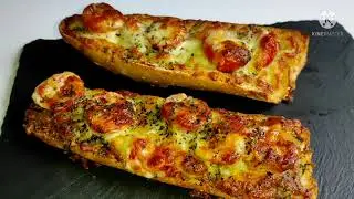 repas rapide avec une demie baguette et quelques tomates#astuce  #patissieretodaysdessert#pain