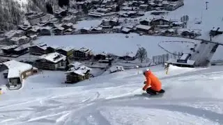 Skiing ⛷ In Saalbach Hinterglemm in Austria 🇦🇹 3 minutes to watch