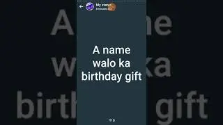 A to Z name walo ka birthday gift 💍💎 what is your name's first letter??