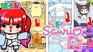 1 ZIMMER - 1 SANRIO CHARAKTER ✨ ICH BAUE DAS RIESEN HELLO KITTY HAUS in TOCA BOCA!