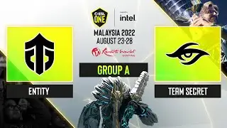 Dota2 - Entity vs Team Secret - Game 1 - ESL One - Malaysia 2022 - Group A