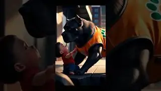 Baby miraculously saved by rescued dog: paw SOS #shorts