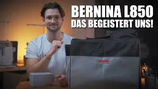 BERNINA L850 – maximale Kontrolle und höchster Komfort durch Kniehebel, Lufteinfädelung, MTC, ...