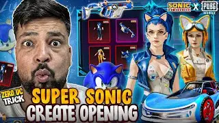 OMG!! New Super Sonic Lucky Spin Crate Opening 🥶 | PUBG MOBILE