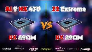 Ryzen AI 9 HX 470 vs Z2 Extreme: The 30W TDP Battle! (High Settings Test)