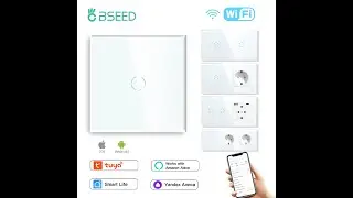 Review BSEED Wifi Touch Swithces Wall Light Switch With EU Socket USB Type-C Plugs 2024