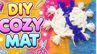 DIY Cozy Mat at Home | Easy Wool Craft for Beginners 🪡🧶#topranking #trending #explorepage #like 