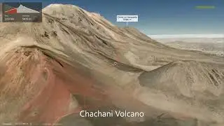 Chachani Volcano ∆ hiking trails ∆ 3d-trail.com/peru/