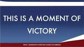 This is a moment of victory