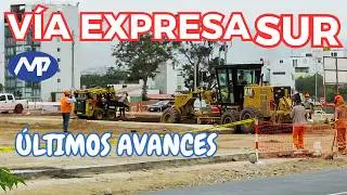 Lo último de Vía Expresa Sur. Puentes Peatonales y postes d luz