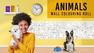 Animal Reusable Colouring Roll For Kids - Inkmeo