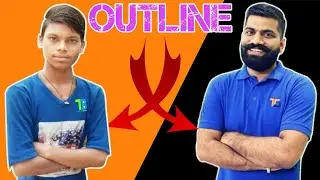 How to make outline || Like Technical Guruji || By Design app || Technical Bloke