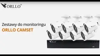 👉ORLLO CAMSET Monitoring Przemysłowy Domu Biura Firmy CCTV Poe  NVR Alarm 📣 Kamery do monitoringu