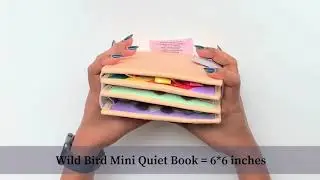 WildBird - Quiet Books for Toddlers - 8 page Quiet Books - Cubs and Calves