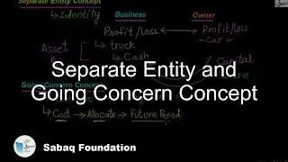 Separate Entity and Going Concern Concept, Accounting Lecture | Sabaq.pk