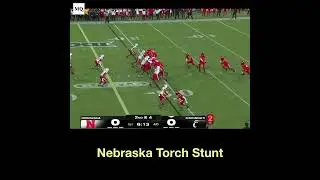 Nebraska running a Torch Stunt vs. an Iso Option by Cincinnati.