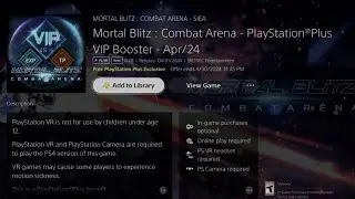 How to Get Mortal Blitz: Combat Arena - PlayStation Plus VIP Booster - Apr/24 for FREE