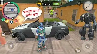 Rope Hero: Vice Town (Sneaky Crazy Robot Car Fight SCI-FI Rope Hero) Mad Robot - Android Gameplay HD