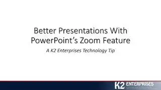 Better Presentations With PowerPoint's Zoom Feature