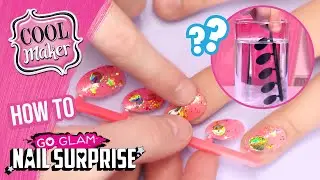 NEW GO GLAM Nail Surprise! 💅🏽✨ | How to Use | Press On Nails for Kids