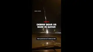 Debris near US base in Qatar