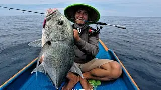 GOKIL 😱😱 ULTRALIGHT JIGGING DI SIKAT GT BABON 🔥🔥🔥