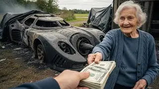 Restoring Completely Burned Batmobile $500 Deal | Full Asmr Process