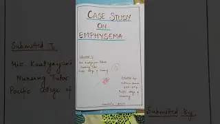 Case Study on Emphysema Part-1#ytshorts #shorts #short #medical #biology #medicalstudent #nursing