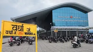 Wardha Junction | Train 22109 LTT BPQ Express Approaching Wardha Station In Maharashtra