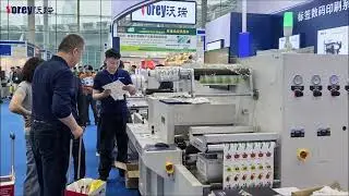 Sino label 2025 in Guangzhou VOREY demonstrate digital label printer and cutter #labelcutter #vorey