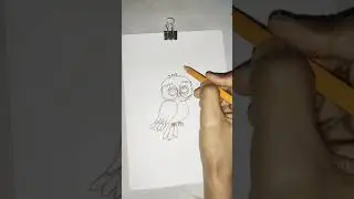 Cute OWL drawing and coloring | Art video for beginners | kids video | #shorts #art #kids #owldraw