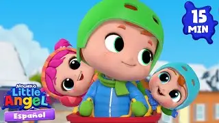 Deslizándose por la nieve | Canciones Infantiles 🎵 Para bebés | Little Angel