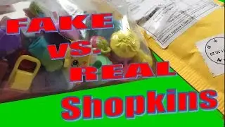 More Fake vs. Real Shopkins!  What's really inside the box?