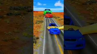 Clapping loudly at the blue, red, green cars #shorts #beamngdrive