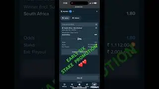 STAKE SPORTS BETTING|EARLY SIX PROMOTION|SOUTH AFRICA 🇿🇦VS NEW ZEALAND 🇳🇿| #stake  #stakeindia