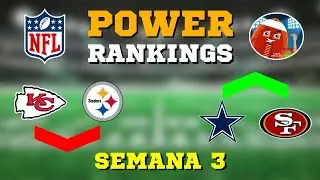 NFL POWER RANKINGS - SEMANA 3 | 2025