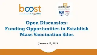 GMVSC Open Discussion: Funding Opportunities to Establish Mass Vaccination Sites