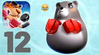 Rumble Hockey Gameplay Part 12 - Bouncer Bear (ios,Android)
