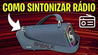 Como SINTONIZAR R&Aacute;DIO na Caixa de som bluetooth Sabala DR-908