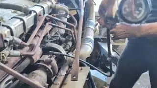 Mercedes OM460 - 450 HP.  running  - has some blowby - tag 54598