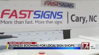Business booming for local sign shops