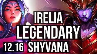 IRELIA vs SHYVANA (TOP) | Legendary, 8/2/5, 1.0M mastery, 400+ games | TR Diamond | 12.16