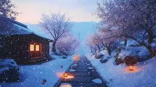Cozy Winter Ambience in Japan ❄️ Soft Piano Music for Reading & Rest