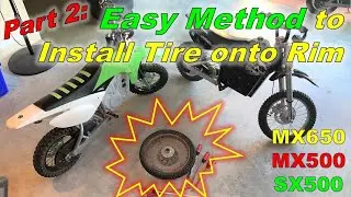 Простая установка шин на MX650, MX500, SX500